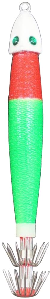 Marushin Fishing Gear, Lead Squid CB No. 18, Red Green