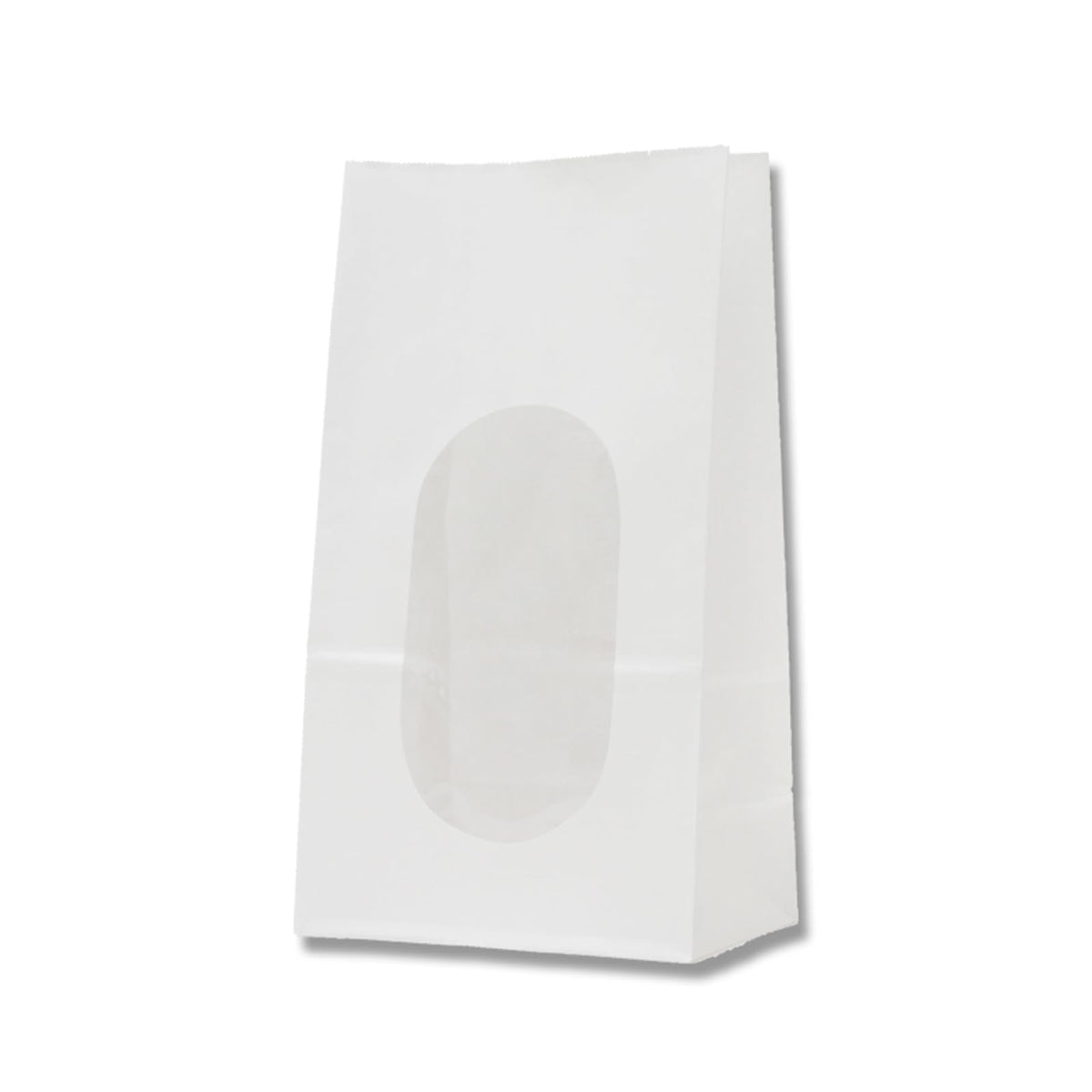 Shimojima Heiko 004080400 Paper Bags with Window, No.4, White, 5.1 x 3.1 x 9.3 inches (13 x 8 x 23.5 cm), 50 Sheets