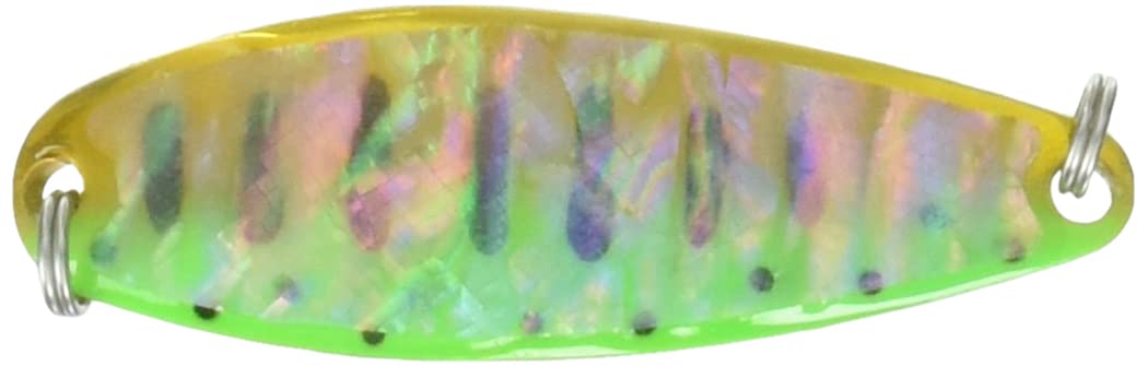 Field Hunter #02 Spoon DO UP Shell, 2.0 inches (50 mm), 0.4 oz (10 g), Fluorescent Green Yamame