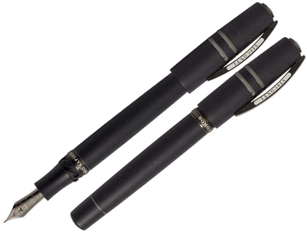 Visconti Homo Sapiens Dark Age BT Fountain Pen, Large, 18K Inhalation, Fine Point F