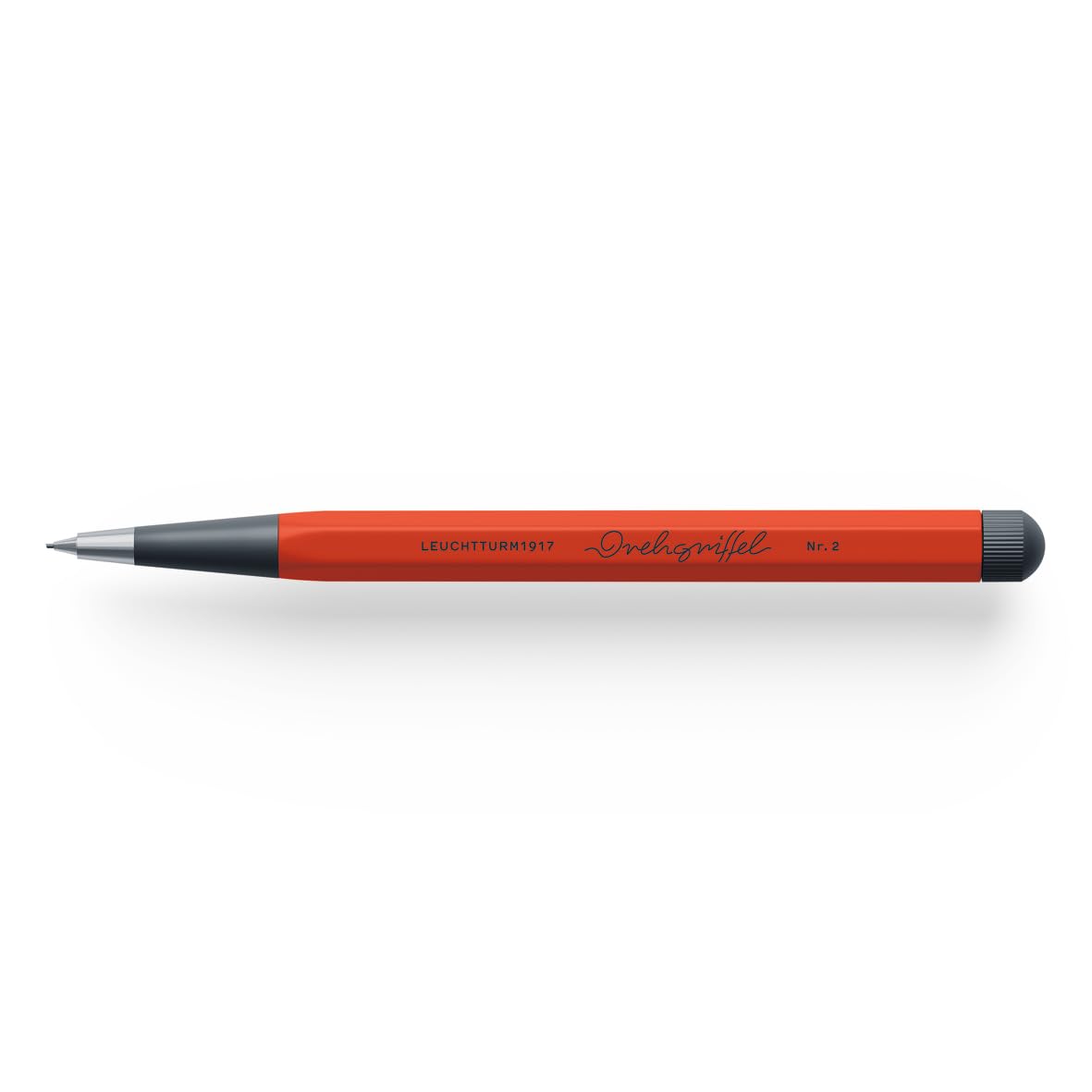 LEUCHTTURM1917 - Drehgriffel Mechanical Pencil - Refillable Writing Stylus with 0.7 mm HB Graphite Lead (Fox Red)