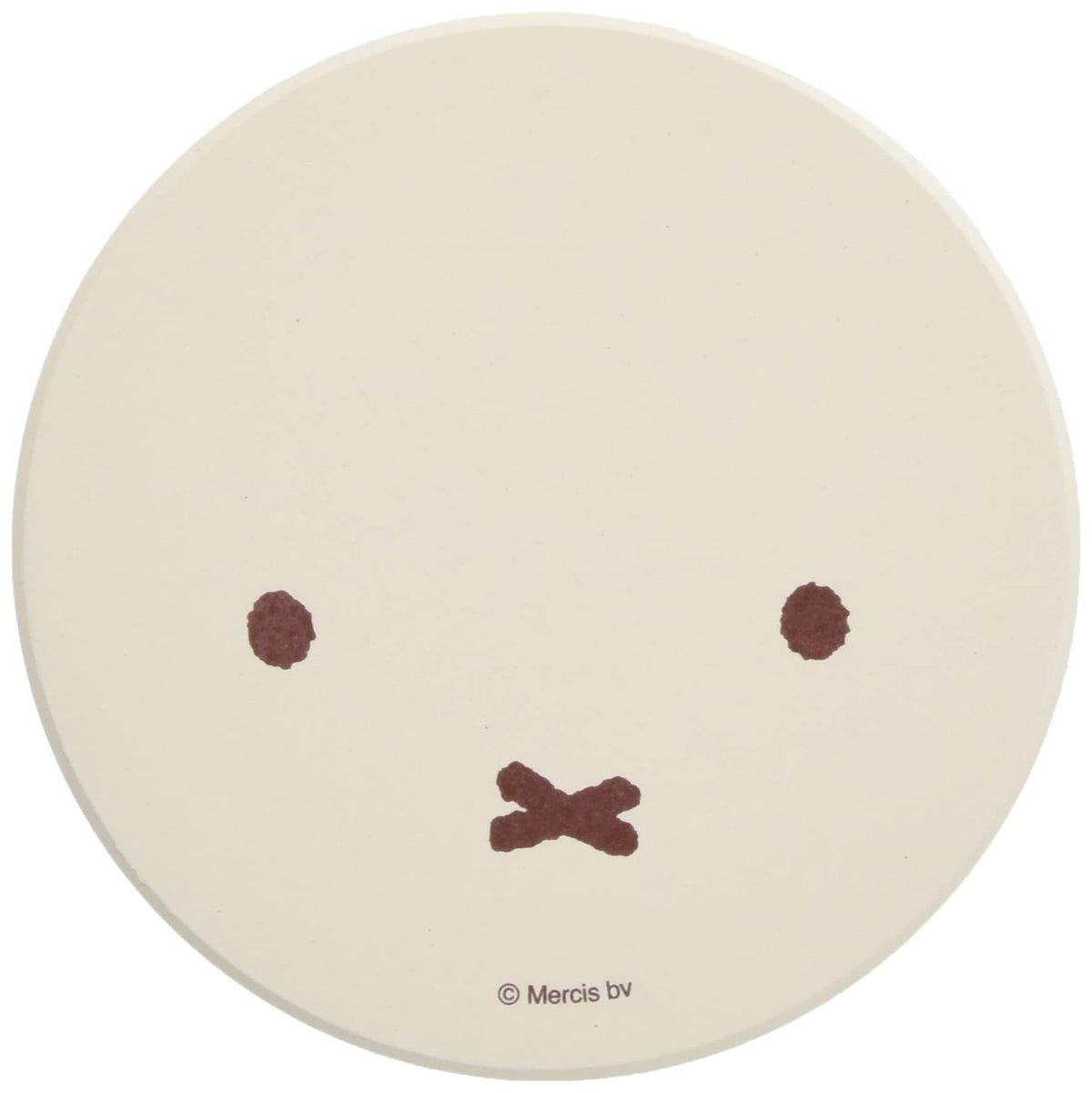Kaneshotouki 493516 Miffy Face Ceramic Water Absorption Coaster 3.5 inches (9 cm)