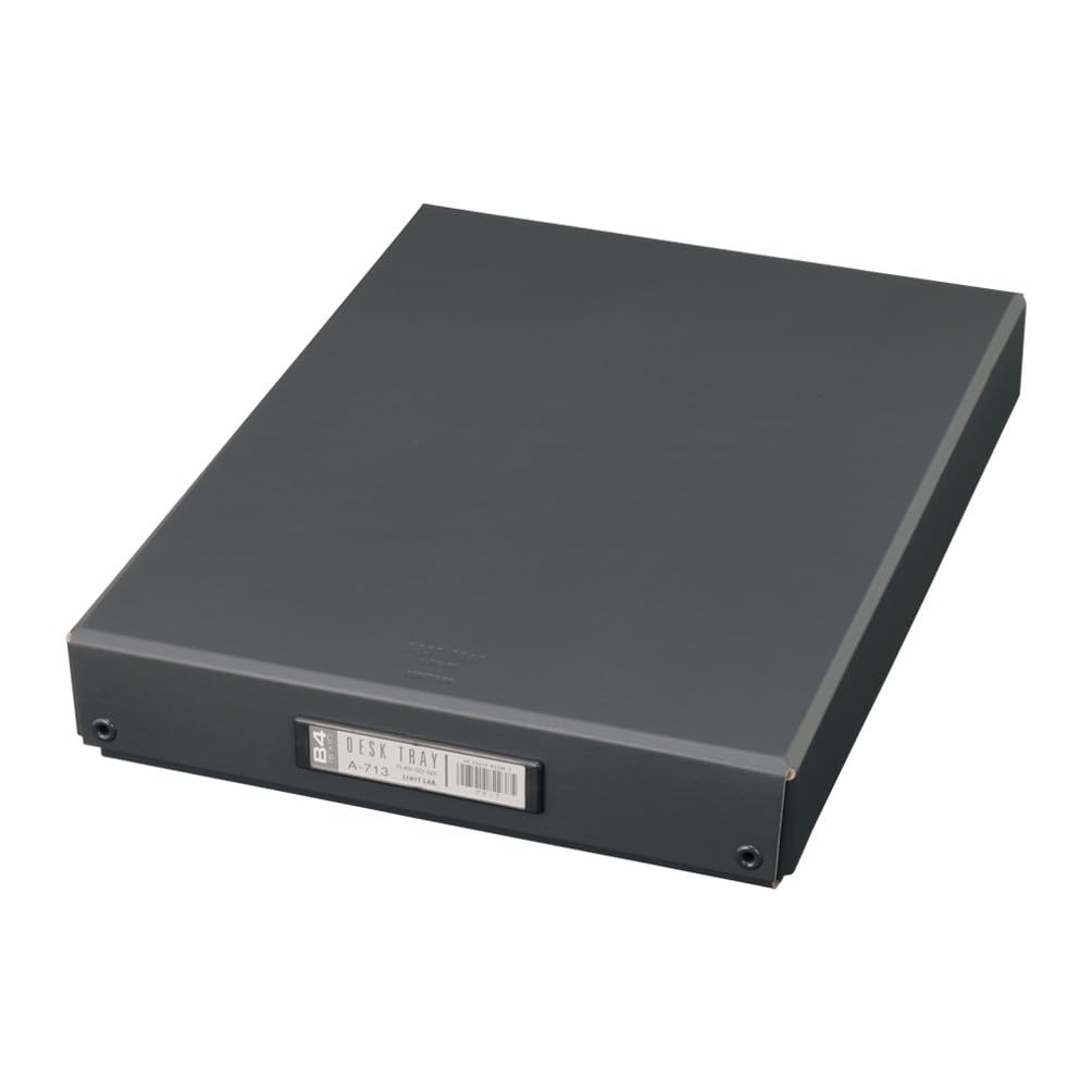 Lihit Lab A713 Desk Tray, B4, Black