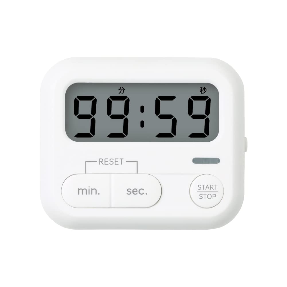Sonic LV-7097-W Timer, Motive-Plus, Study Timer, Mini with LED, White