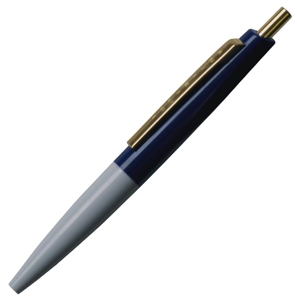 Anteric Oil Based Ballpoint Pen, 0.5mm, Mini Ballpoint Pen, Navy Blue x Pearl Gray, BP10-NBXPG