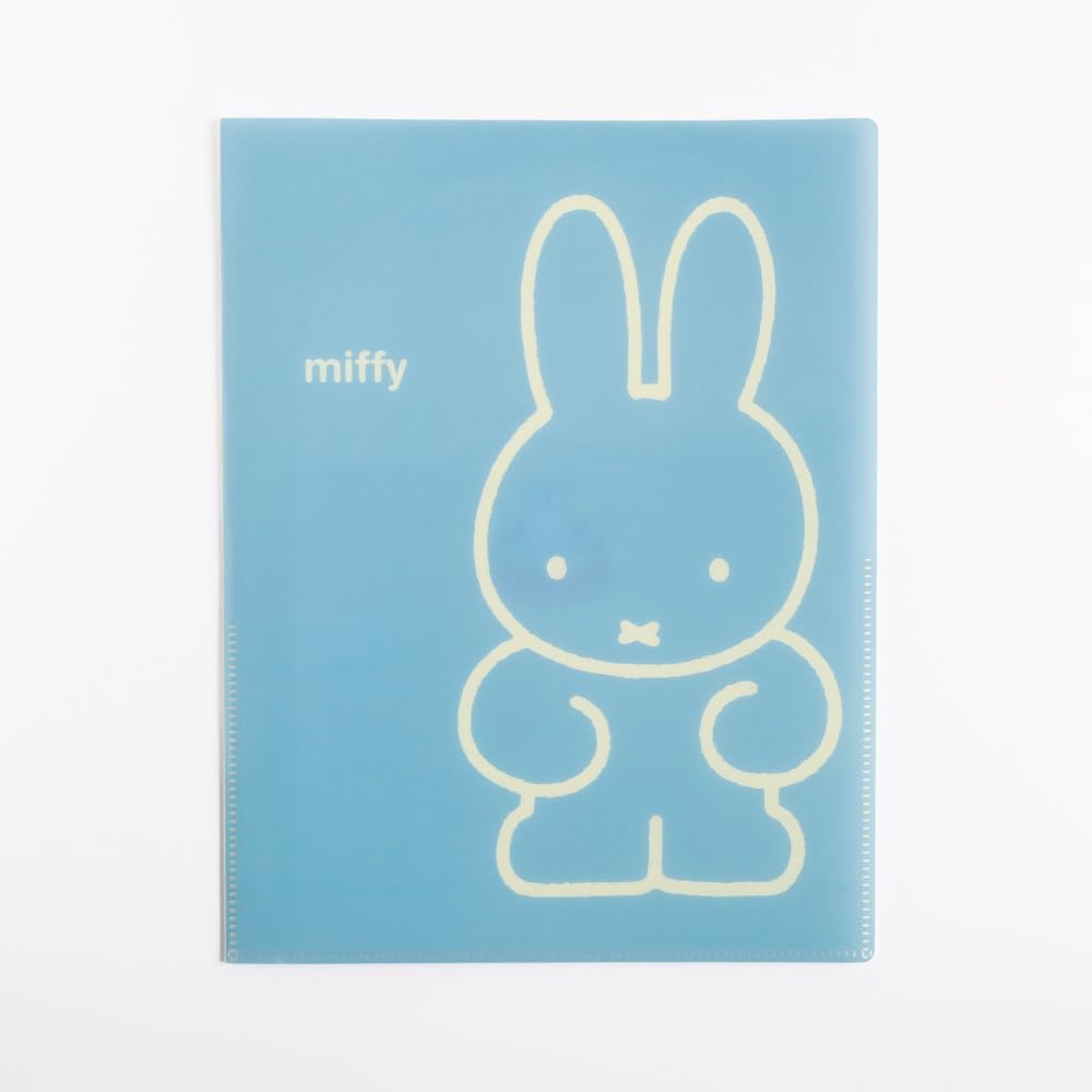 Green Flash Miffy Clear File A4 Clear Book File Blue BM-265