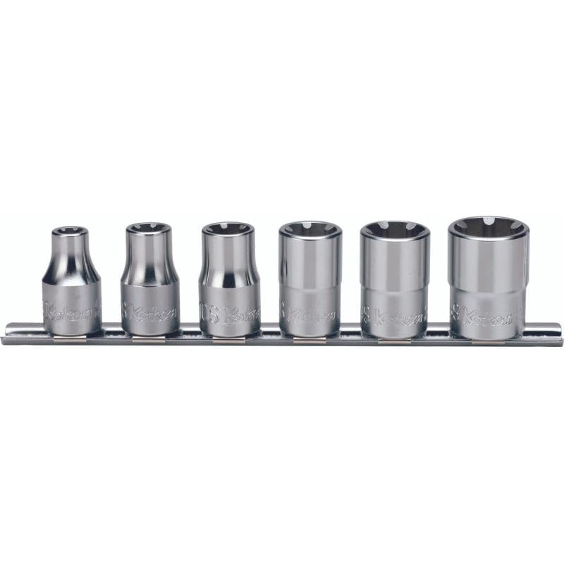 Ko-ken RS4400LH/6 1/2 Sq. Dr. Socket set 6S-16S 200mm 6 pieces