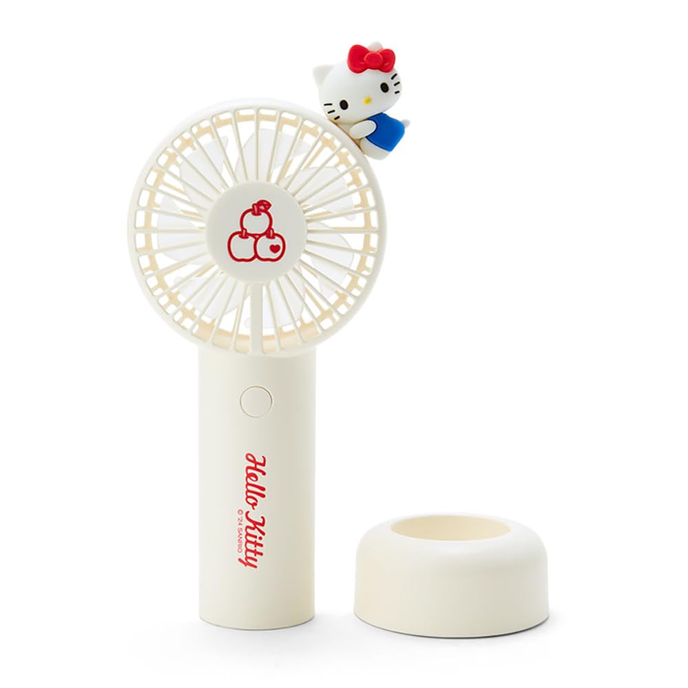 Sanrio 212091 2-Way Fan Hello Kitty, Hello Kitty, 7.1 x 3.9 x 1.6 inches (18 x 10 x 4 cm), Character
