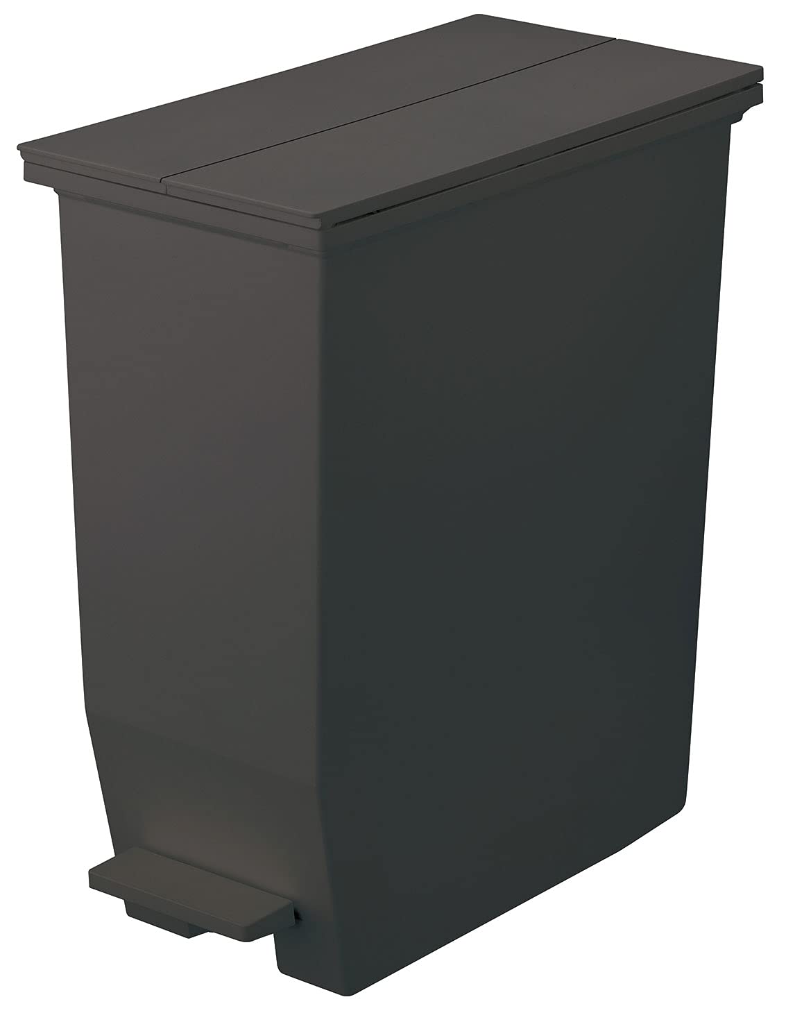リス Risu Home&Home 177395 Under-Shelf Pedal Dust Box, 7.9 gal (35 L), Dark Gray, Made in Japan