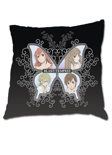 GE Animation Blast of Tempest Group Butterfly Square Pillow