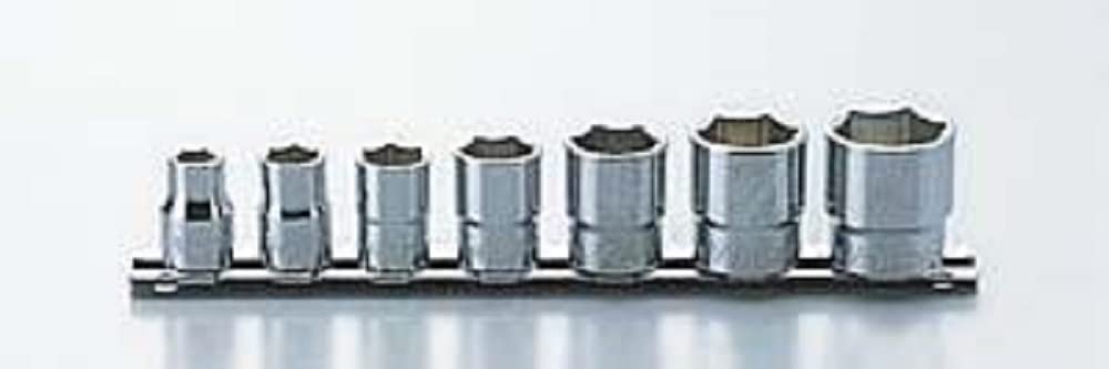 Ko-ken RS3400W/7 3/8 Sq. Dr. Socket set Whitworth 1/8-1/2 6 point 200mm 7 pieces