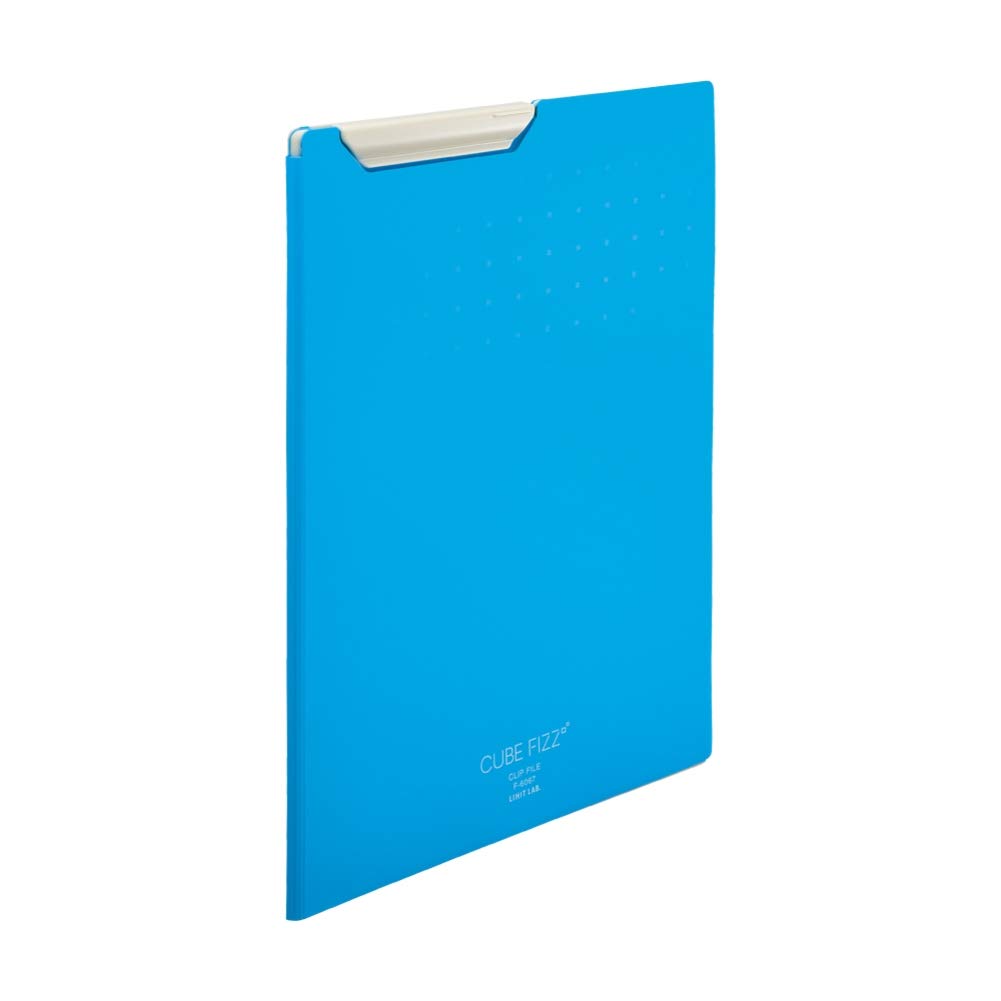 Lihit Lab F6067-8 Clip File, A4, Blue