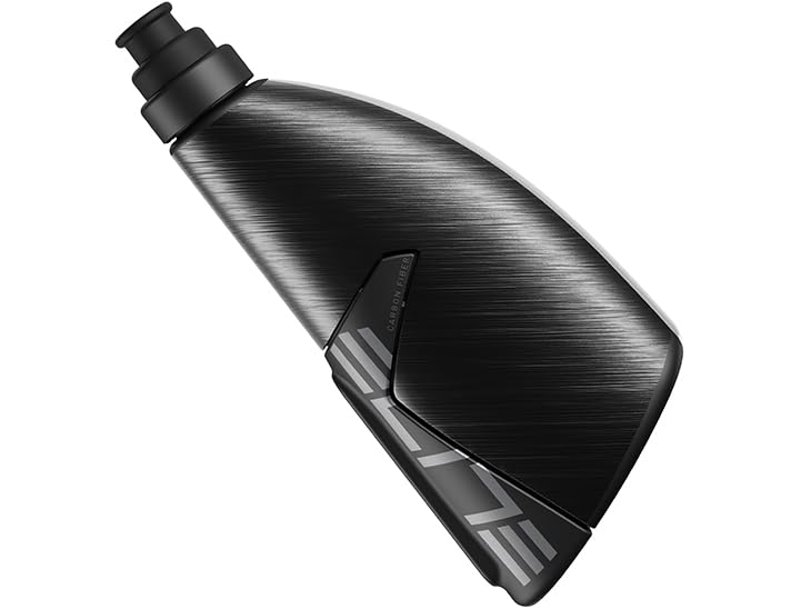 Elite Kit Crono CX 2024 – Carbon Cage + Aero Bottle 500ml with Push-Pull Valve – Time Trial & Triathlon Hydration System – For Road Bike & TT Bikes