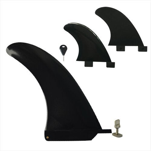 Funktion 7.5" Box Fin +2pc GL Side fin for Long Board 3pc/Set FKGFCC-L75-SET-BLK