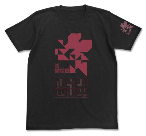 Rebuild of Evangelion Nerv Phosphorescent Logo Cotton Cospa T-Shirt Collection Black Size L Anime Art