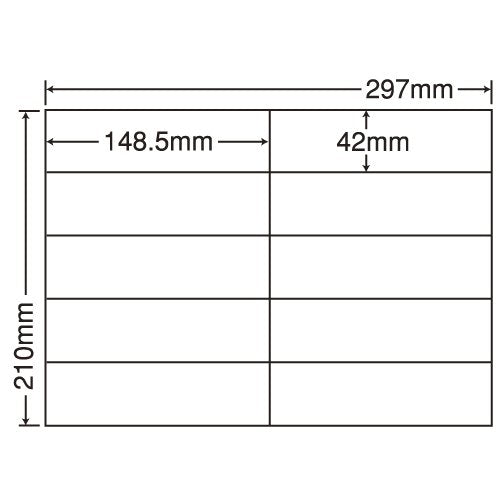 A4 size 10-imposition oriental print sheet cut label (one case 500 sheet) C10I (japan import)