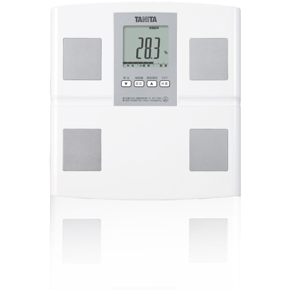 Tanita Body Composition Monitor, Made in Japan, BC-705N WH, Auto-recognition Feature for Easy Measurements