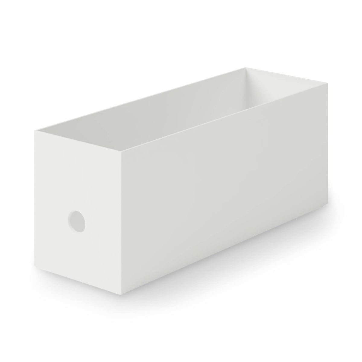 無印良品 MUJI 83904388 Recycled Polypropylene File Box, Standard Type, 1/2, White Gray, Approx. Width 3.9 x Depth 12.6 x Height 4.7 inches (10 x 32 x 12 cm)