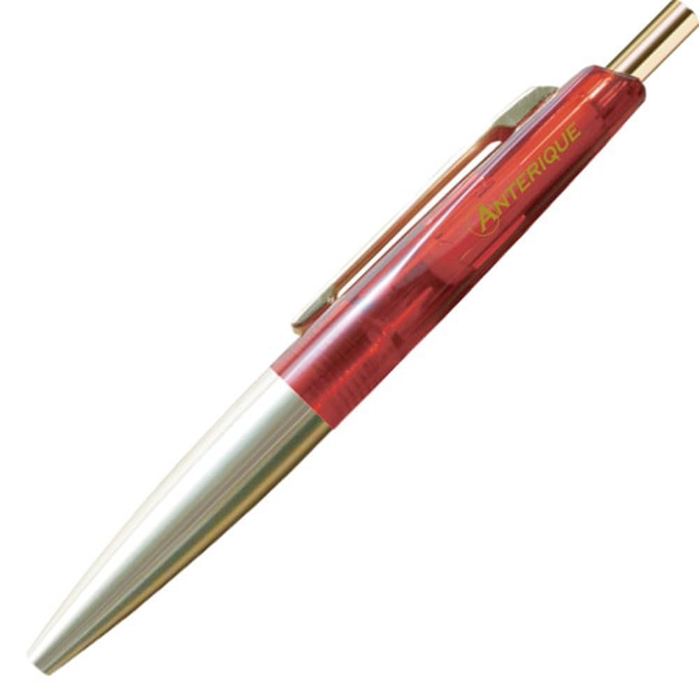 アンテリック(Anterique) Antelic BP20-CRR Permanent Ballpoint Pen, 0.5mm, Mini Size, Clear Red