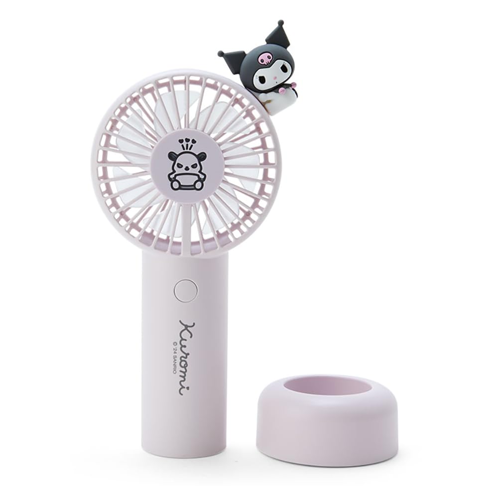 Sanrio 212181 2-Way Fan Kuromi Kuromi 7.1 x 3.9 x 1.6 inches (18 x 10 x 4 cm), Character