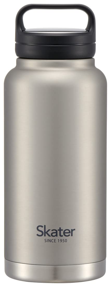 Skater STSC10 Water Bottle, Direct Drinking, Mug Bottle, Silver, Diameter 3.6 x Height 9.4 inches (91 x 241 mm), 33.8 fl oz (1,000 ml), Hot and Cold Retention, Stainless Steel, Screw Handle Included