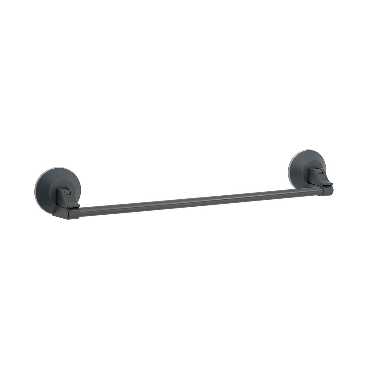 Lever Type, Strong Suction Cup Towel Rack, Gray, Total Length: 17.3 inches (44 cm), Dry Width: 14.2 inches (36 cm), Load Capacity: 8.8 lbs (4 kg), Face Towel Size