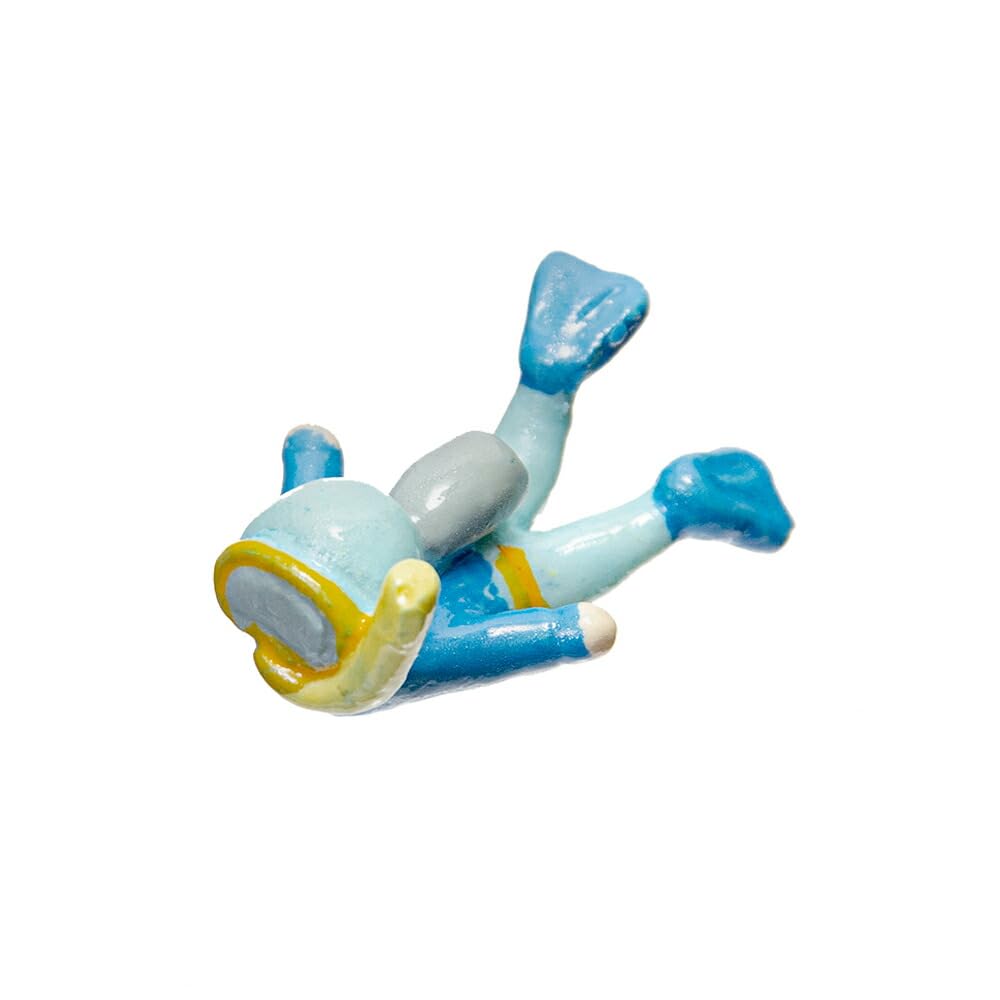 Maruwa Boeki Naughty Mini Mascot, Blue, Size (W x D x H): 0.7 x 1.1 x 0.5 inches (1.8 x 2.7 x 1.4 cm), 1103828-13