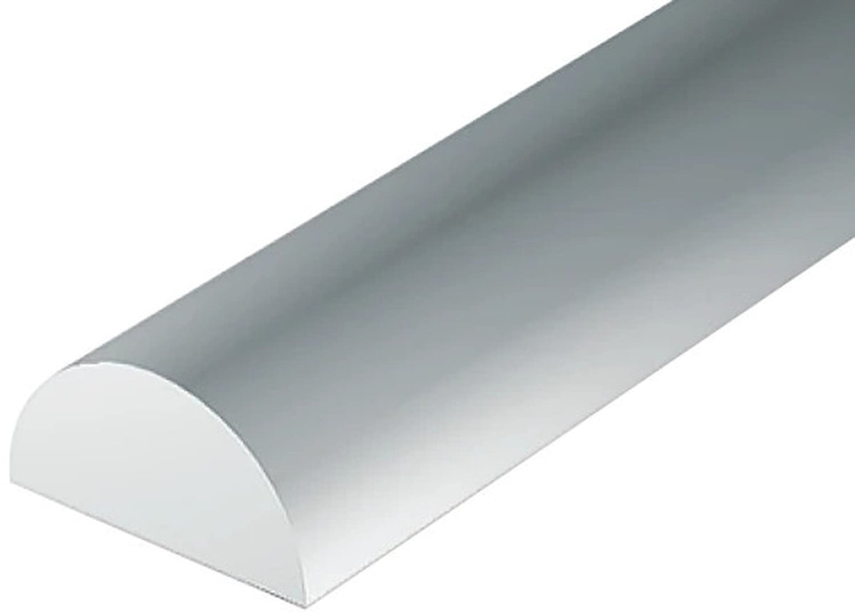 Evergreen 70EG244 Scale Model Plastic Rod, Half Round, Width 0.13 inches (3.2 mm), Set of 3