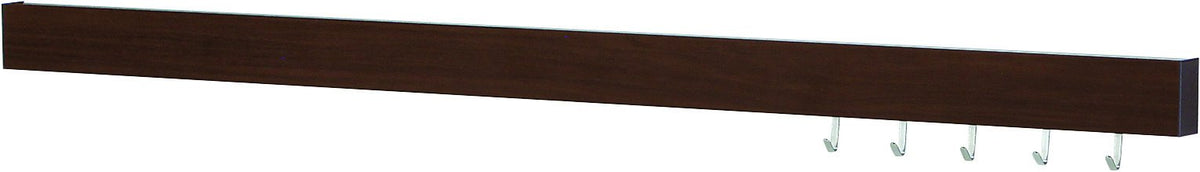 Berg MR4320 Long Press Rail, Slim Long Press, 900, Sepia (with 5 Hooks), Brown