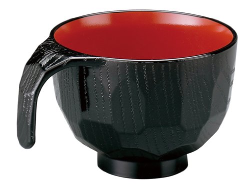 Fukui Craft ZA-9001 TOTTY KIKKOH MUG Mug, Made in Japan, Soup Cup, Black