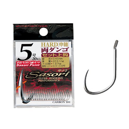 LINE System SH0008 Sasori Spatula Hook/Hard Double Dango, No. 8