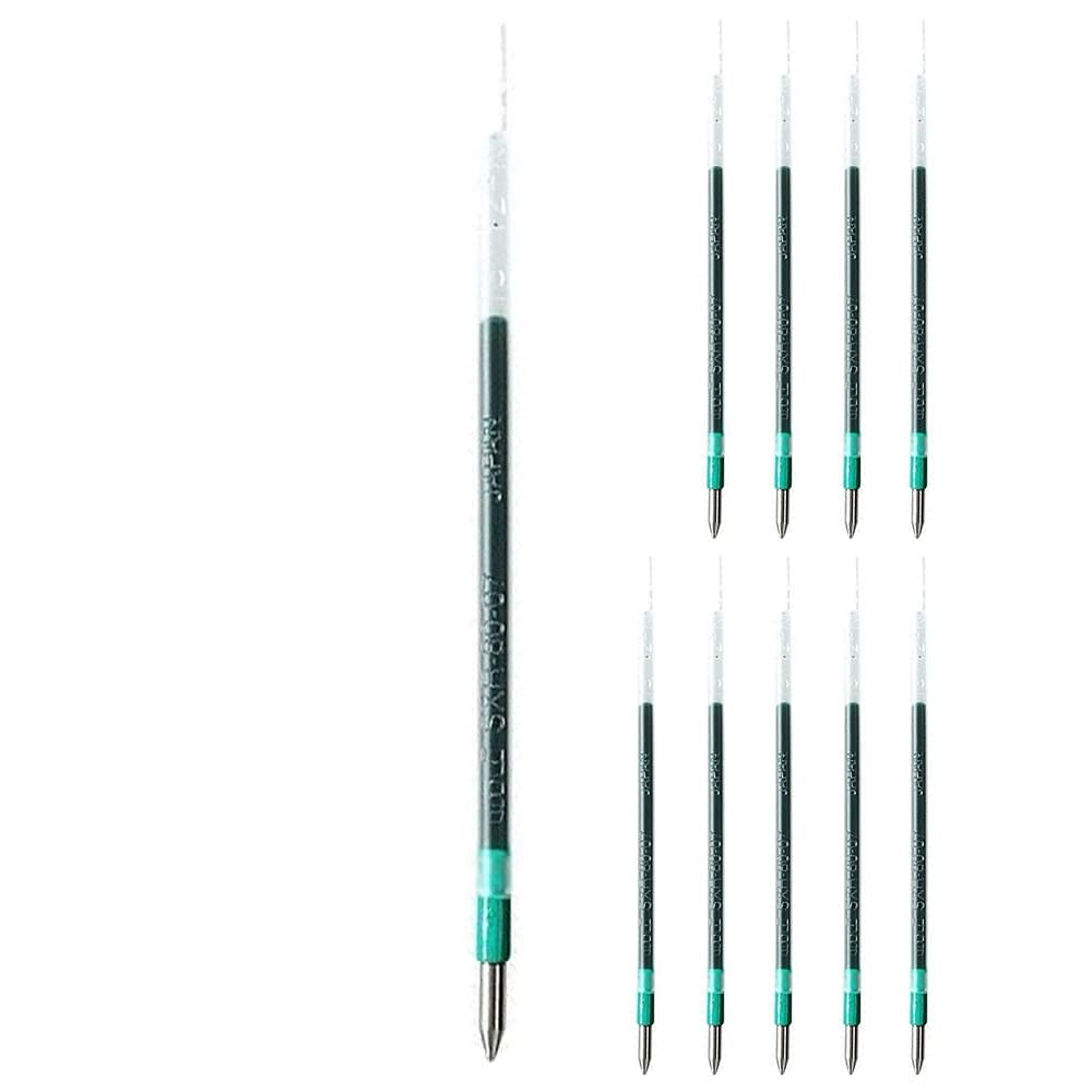 三菱鉛筆 Ballpoint Pen Ink Pen Refill SXR – 80 – 07 Green Pack of 10