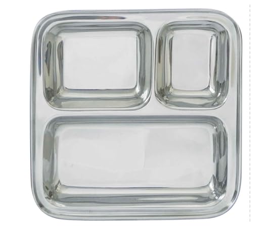 グローバルアロー Global Arrow K04-8091 ROCCO ST Lunch Plate, Silver, Square