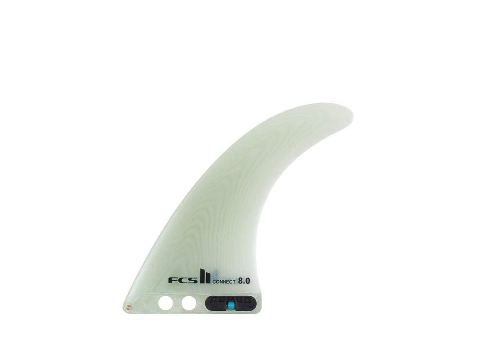 FCS II Connect Performance Glass Longboard Fin 8 inch Clear