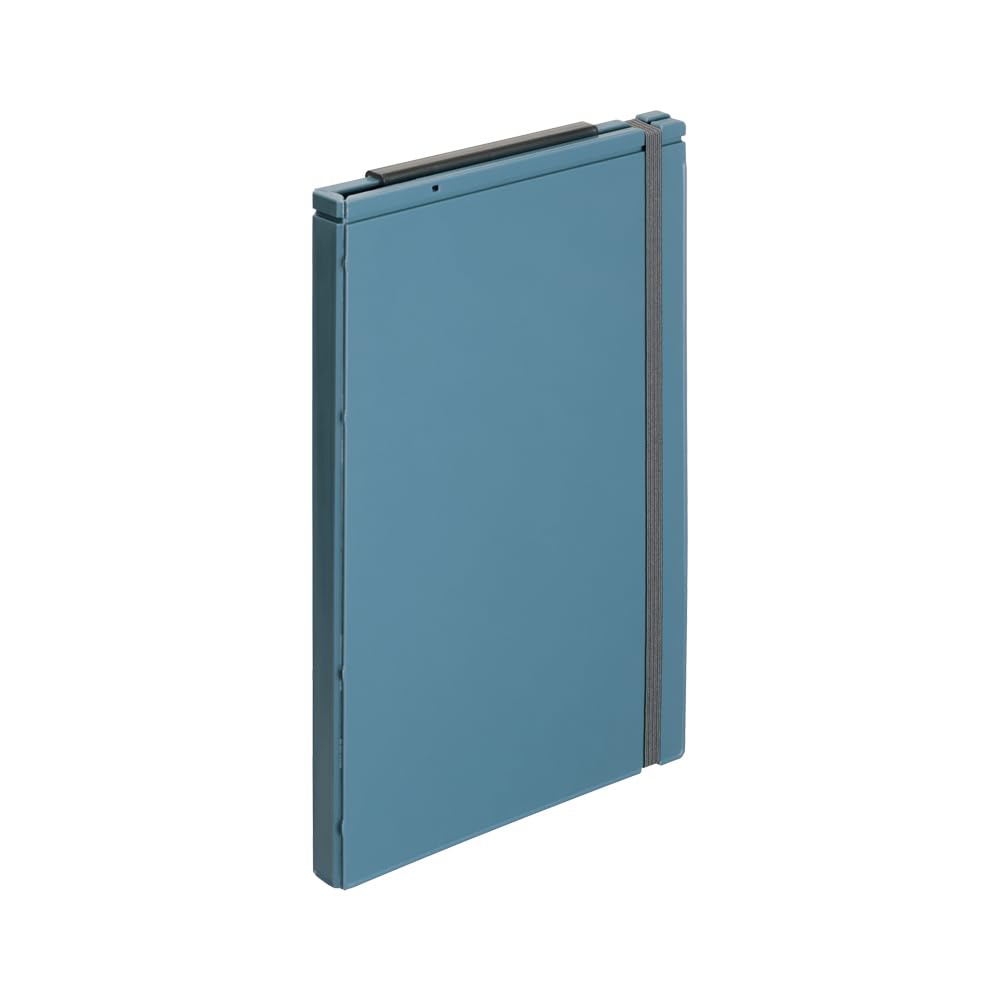 Lihit Lab A2068-11 Bi-Fold Clipboard Mutual A5/A4 Slate Blue