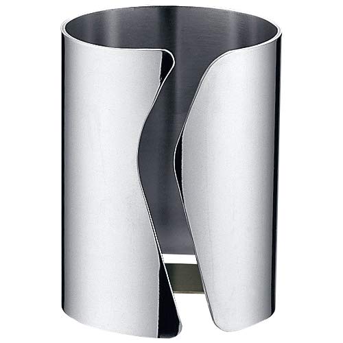 Sanho Industrial Tabletop Supplies Silver 6mm x H9cm Napkin Stand Wave C 03335020