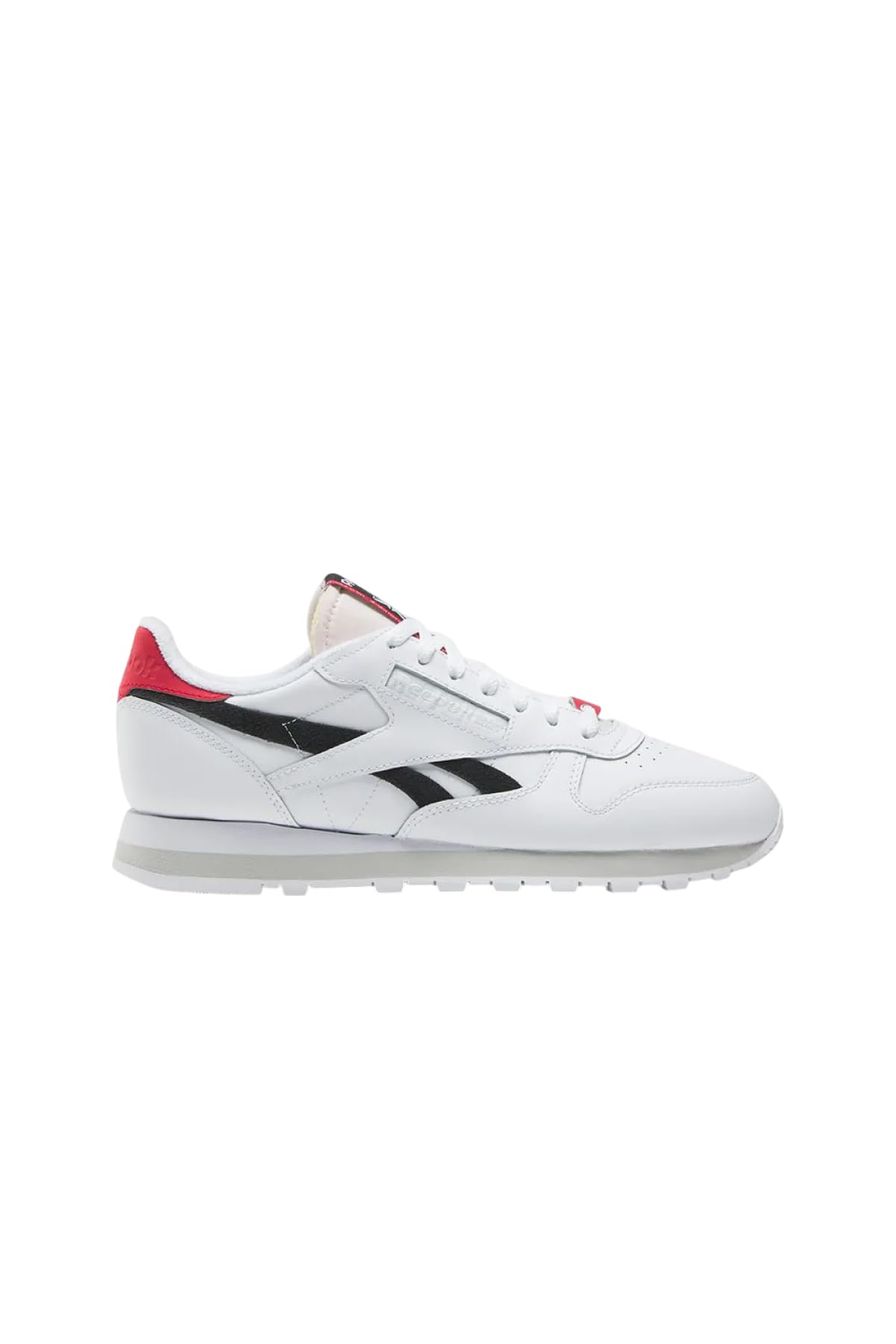 Reebok Unisex Classic LeatherSneaker, Ftwwht Cblack Vectred, 10 US