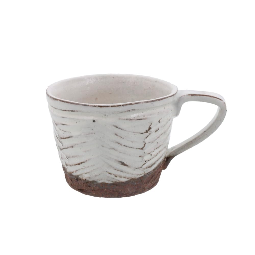 EAST Table 813-001-01 Soil Mug, 11.2 fl oz (330 cc), Herringbone, Equal-kiln Blue, Made in Japan, Microwave Compatible