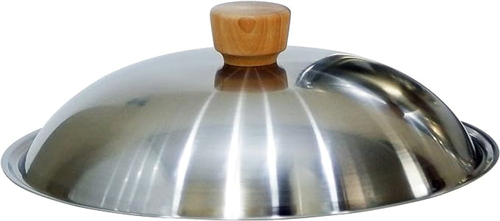 Riverlight J3128S Kyoku JAPAN Frying Pan, Lid, 11.0 inches (28 cm), Stainless Steel Cover, Made in Japan