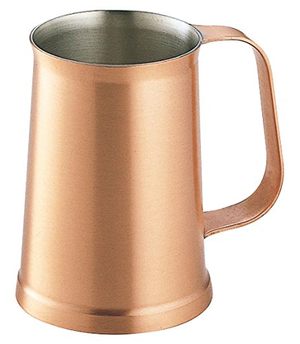 Wadasuke Seisakusho 3494-0070 Copper Filix Beer Stein 27.6 fl oz (700 cc)