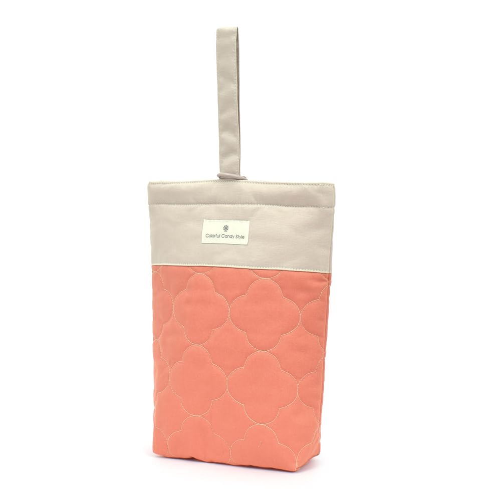 COLORFUL CANDY STYLE N3254700-NVL2603 Shoe Case, Solid Color, Dull Apricot, Girls, Children, Shoes, Elementary School, Kindergarten
