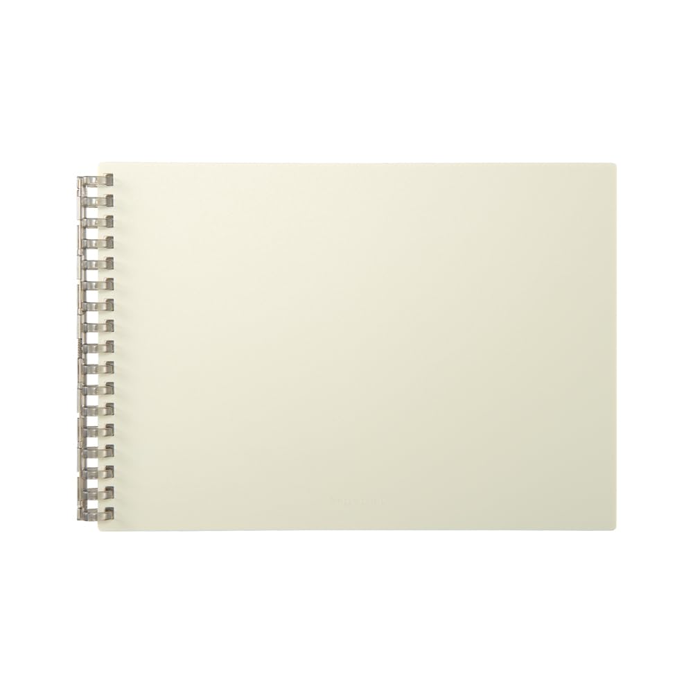 Lihit Lab Mutual Open Ring Notebook, A5, Ivory N2675-16
