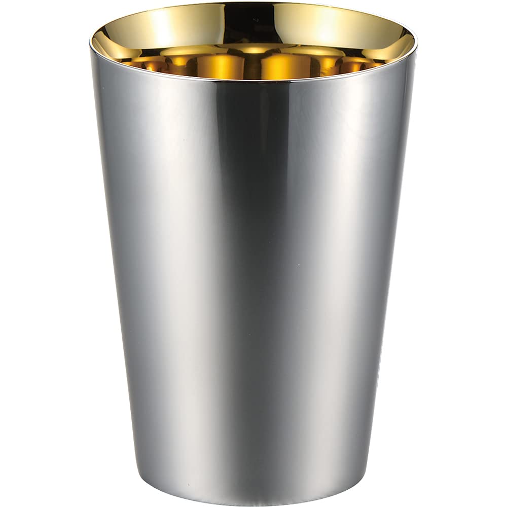 Wahei Freiz TY-097 Tsubamesanjo, Double Wall Construction, 9.1 fl oz (270 ml), Inner Gold Plated