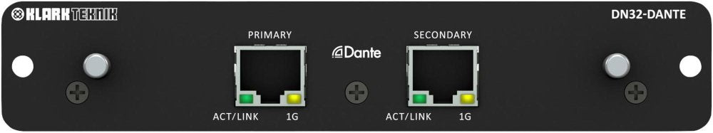 Klark Teknik 32-Channel Audinate Dante Expansion Module for Midas and Behringer Digital Consoles
