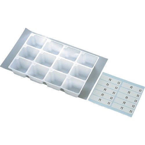 イービーエム(EBM) PS Disposable Inspection Container Tray Set, 12 Holes (100 Sheets)