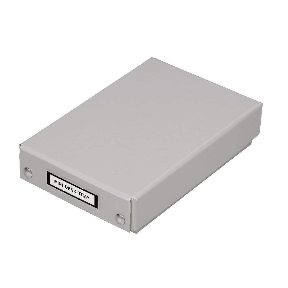 キングジム(Kingjim) King Jim MN4008-GY Storage Case, King Mini Series, Mini Desk Tray, Gray
