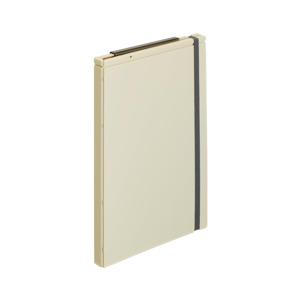 Lihit Lab Mutual A5/A4 Bi-Fold Clipboard, Ivory A2068-16