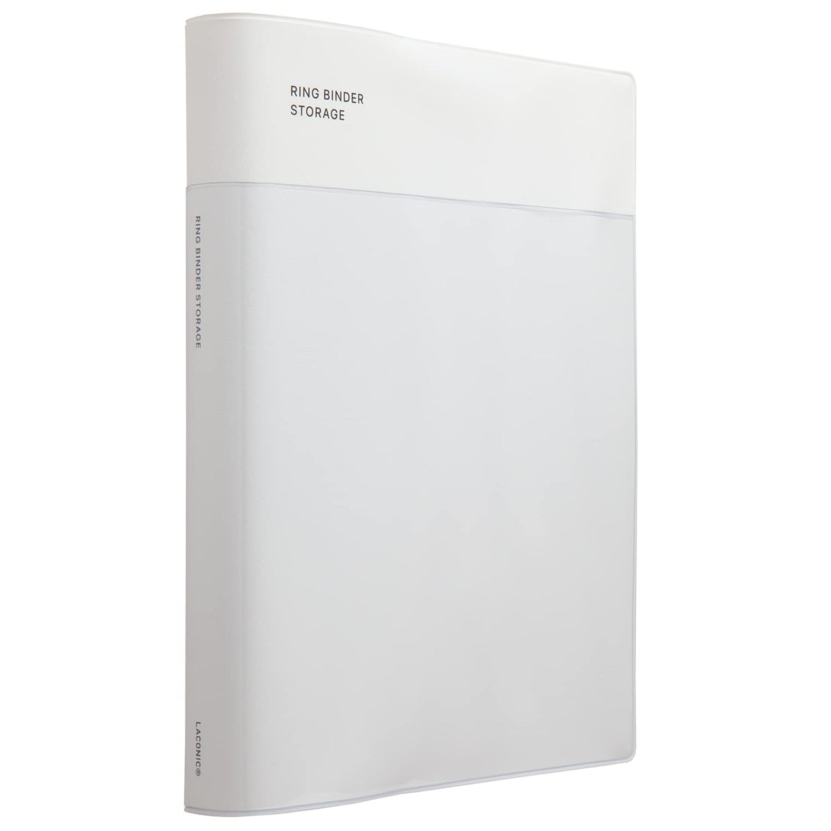 Laconic LGF32-280WH Style Notebook Binder, A5, Clear Pocket, White