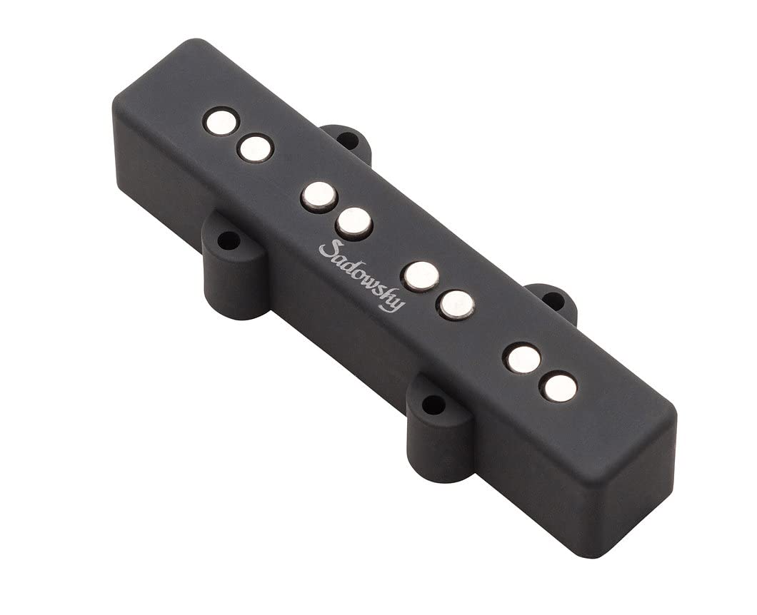 Sadowsky J-Style Bass Pickup (Alnico V), Noise-Cancelling, Split Coil, 4-String - Bridge, SAC PU J4 B SC, Black