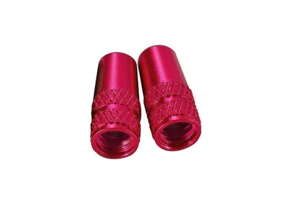 Alligator (Alligator) Aluminum Valve Cap Presta 2 Pieces Red LY-NC-FR (2PCS)